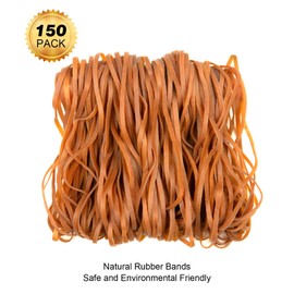 Large Rubber Bands 150pcs,Strong Elastic Rubber Bands for Office Supply,Trash Can, File Folder, Perfect for Home and Office