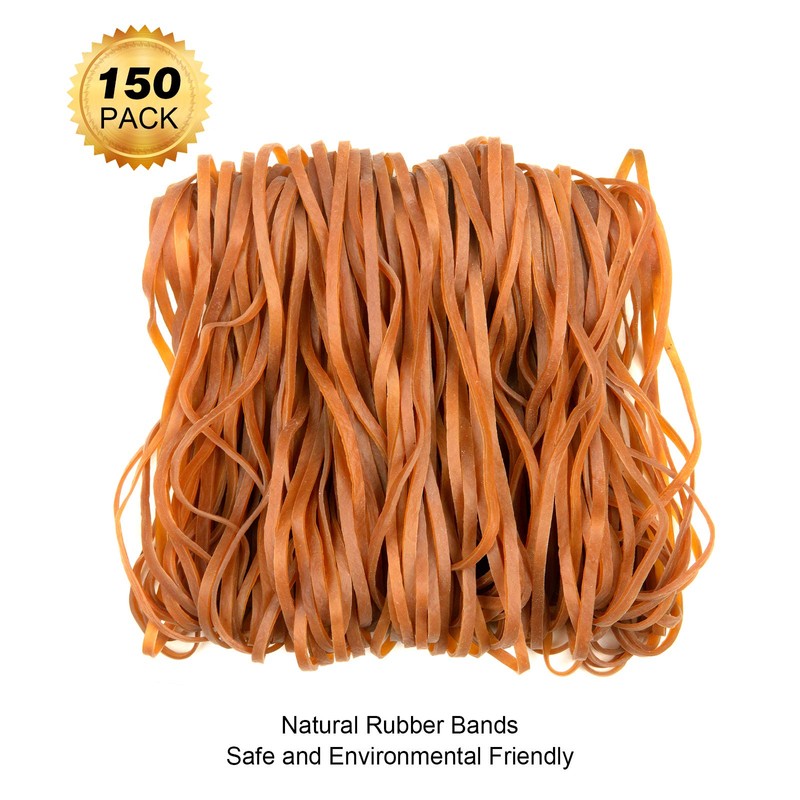 Large Rubber Bands 150pcs,Strong Elastic Rubber Bands for Office Supply,Trash