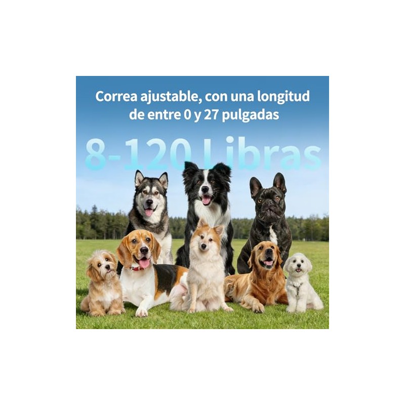 JESWO Collar Antiladridos Perro con Pantalla y 7 Sensibilidades Ajustables