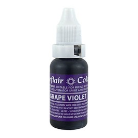 Sugarflair Grape Violet Liquid Food Colouring Droplet For Colouring Royal Icing, Sugarpaste Buttercream, Sugarpaste Also For Painting & Can Be Used With An Airbrush - 14ml