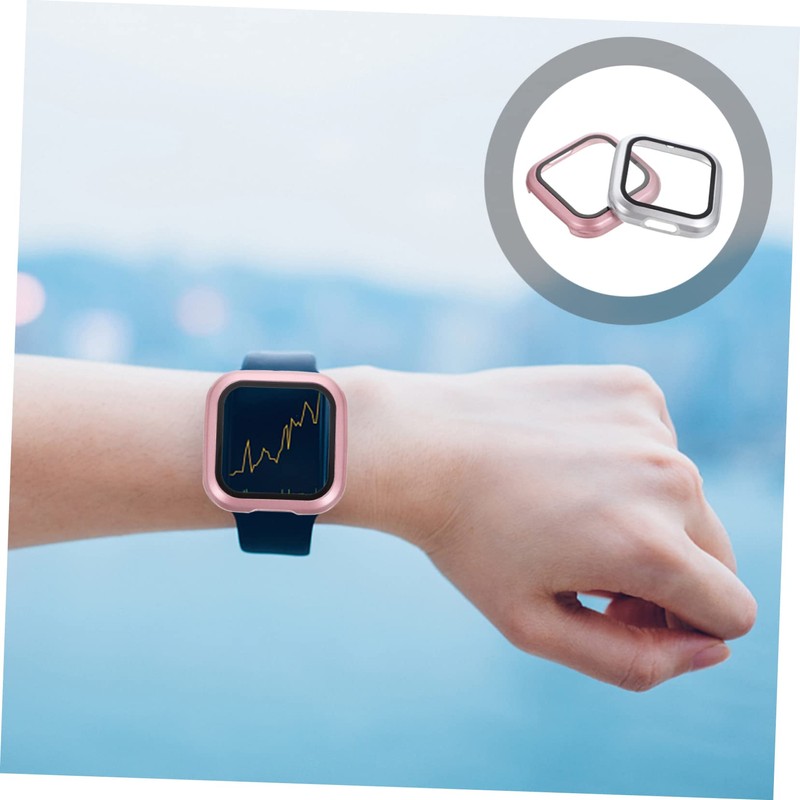 jojofuny 3sets Watch Screen Protector Anti-Scratch Smartwatch Shell Full Access