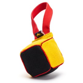 Viper French Linen Cube Tug Toy with Handle – Durable & Interactive Dog Training Tool for Prey Drive, Retrieval & Agility Development