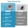 SMARTKLIK Digital Camera for Teens, FHD 4K 44MP with 64GB