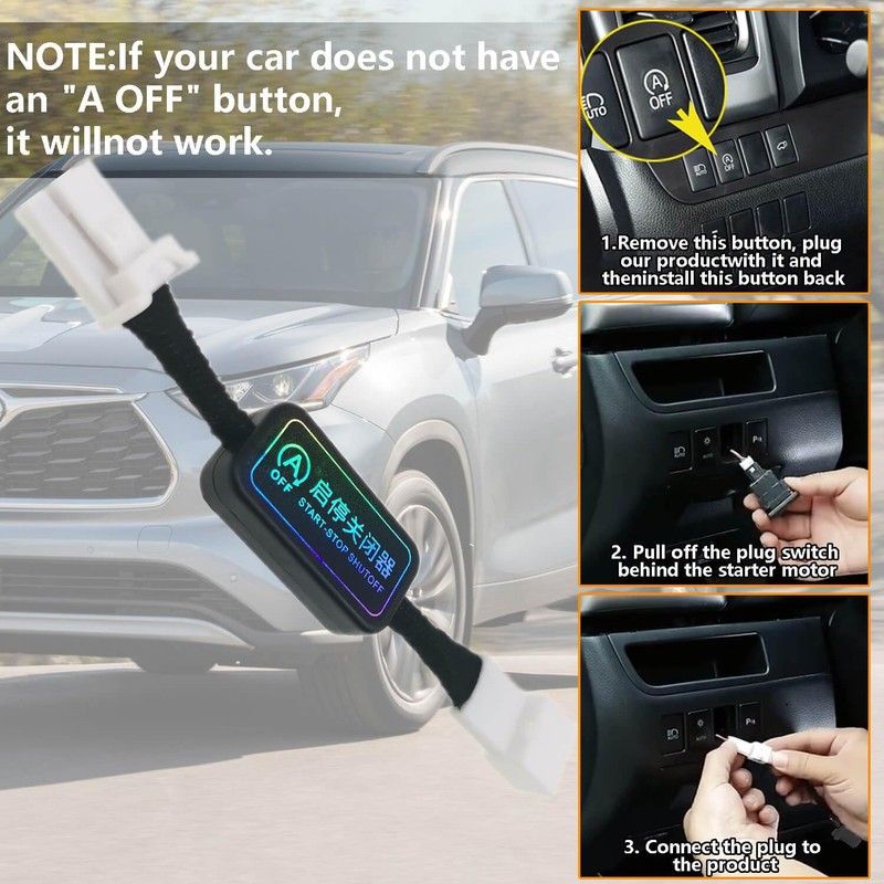 Auto Start Stop Eliminator Compatible with Toyota Highlander 2020 2021