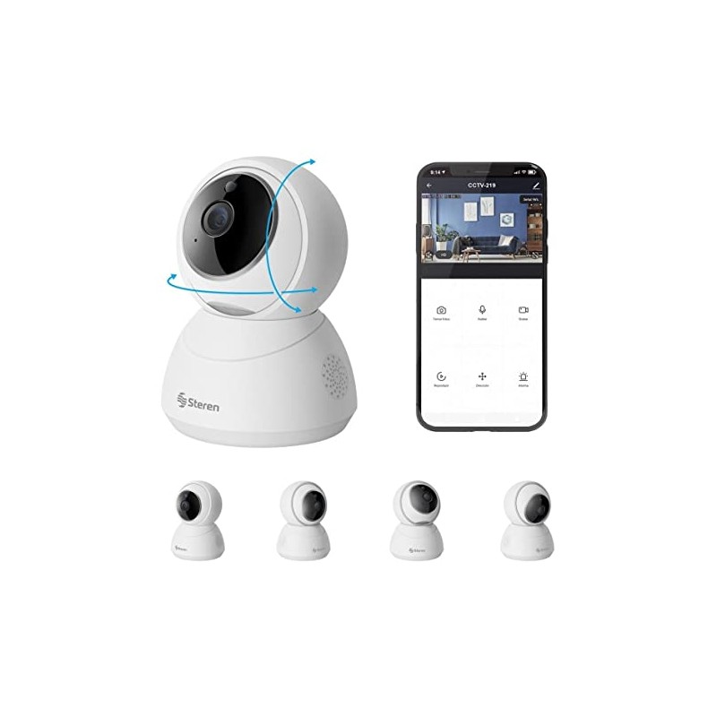 STEREN Cámara de Seguridad Wi-Fi Full HD robotizada con seguidor