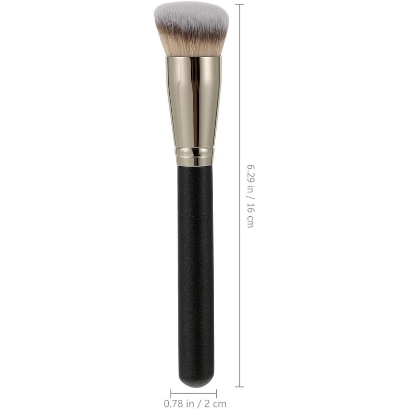 Brocha para Maquillaje Profesional Fibras Artificiales y Mango de Madera