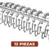 Mebix TRD Kit De 12 Ganchos para Cortinas de baño