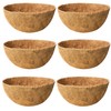 6 Pack 16 Inch Coco Liners for Hanging Baskets Coconut