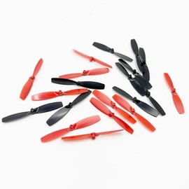 20PCS RC Toy Propeller 55mm 2-Blades CW CCW Propeller for RC Toy DIY Model Toy Parts (Black,Red)