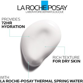 La Roche-Posay HydraphaseHA Rich Face Moisturizer, Hyaluronic Acid Face Moisturizer for Dry Skin with 72HR Hydration, Oil Free & Non-Comedogenic, 50 ML, 1.69 fl. oz.