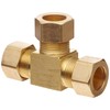 Anderson Metals-50064-05 Brass Tube Fitting, Tee, 5/16" x 5/16" x
