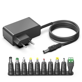 HKY DC 15V 2A Universal Power Supply Charger PC Laptop for Bluetooth Speaker DOCKIN Marshall Stockwell Bluetooth Speaker 4091451 Advent AW870 Dockin D Fine 213695 with 10 Ports
