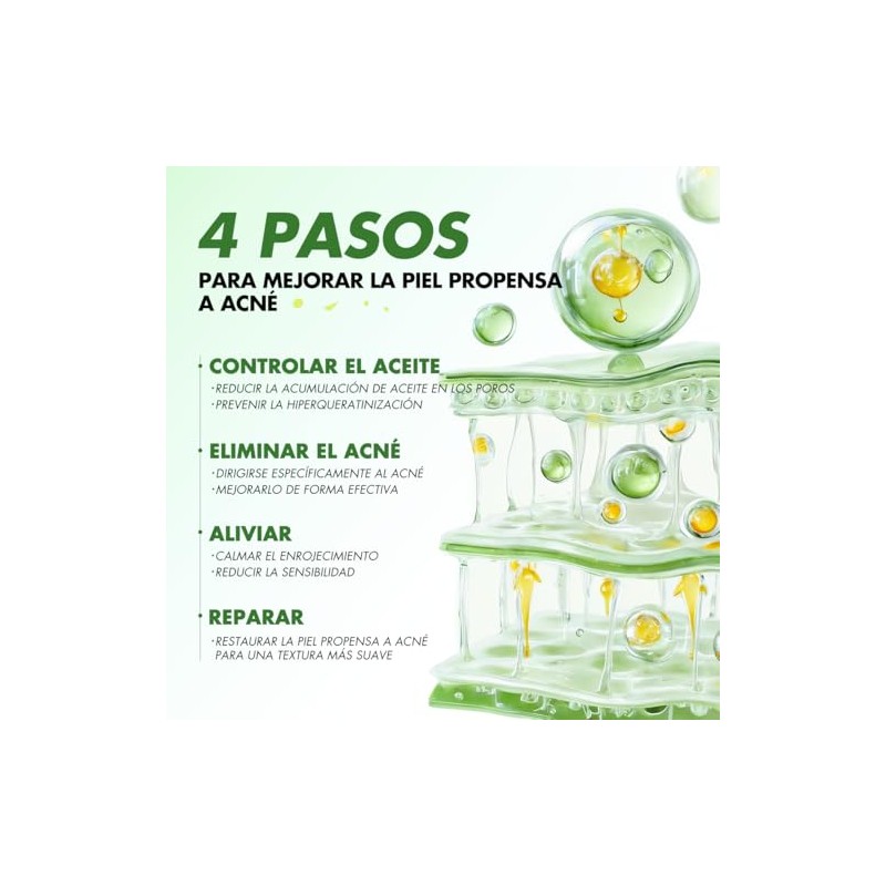 Sérum Facial Hidratante con Tea Tree, Fórmula Ligera y Suave