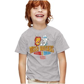 The Year Without Santa Claus Miser Brothers Kids T Shirt for Youth Boys and Girls, Athletic Heather, X-Large