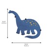 Dino Growth Chart Blue Peel and Stick Wall Decals by