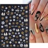 8 Sheets Christmas Nail Art Stickers for Nails Art 3D
