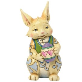 Jim Shore Heartwood Creek Pint Sized Bunny with Egg Easter Figurine