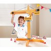 Hape Playscapes Crane Lift Playset| Construction Truck Vehicle Playset for