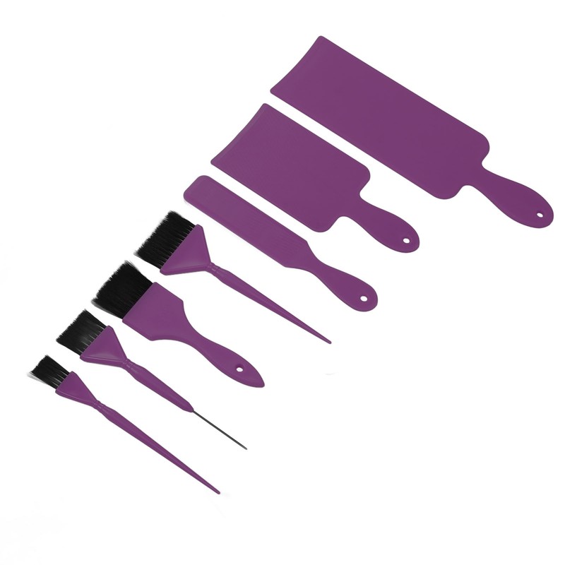 7pcs Hair Dye Tool Set Balayage Board Coloring Brush Hair