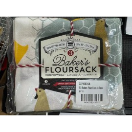 Floursack dishtowels cotton 20x30"-51x76cm (bakers flour farm to table)