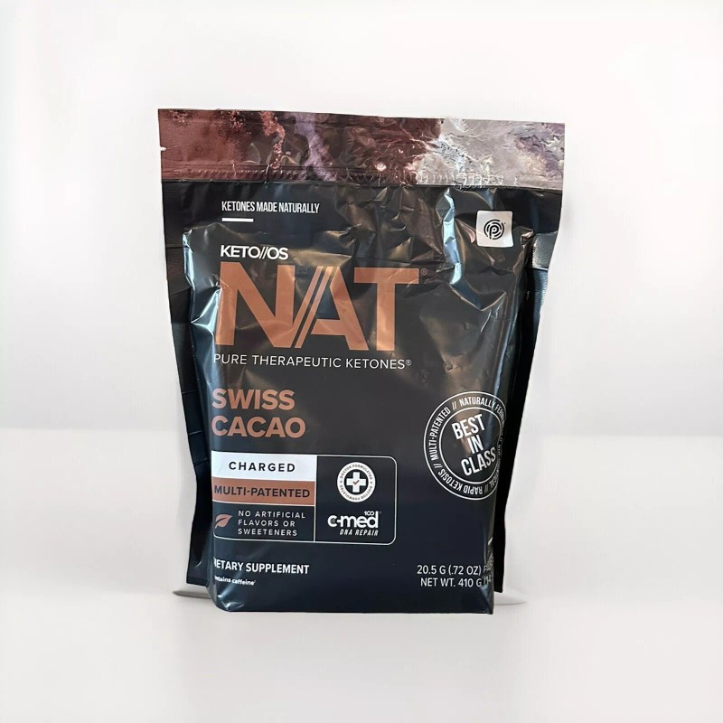 PRUVIT ketone drink Keto Nat SWISS CACAO Charged 20 pack