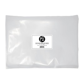 MJ Commercial-Grade Vacuum Sealer Bags for Food Storage, Sous Vide | 50 Pack (15" x 20" 4 Mil, Clear)