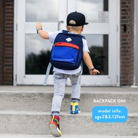 STEAMEDBUN Toddler Backpack for Boys 2-4,Kindergarten Backpack for Boys,Preschool Backpack,Mini