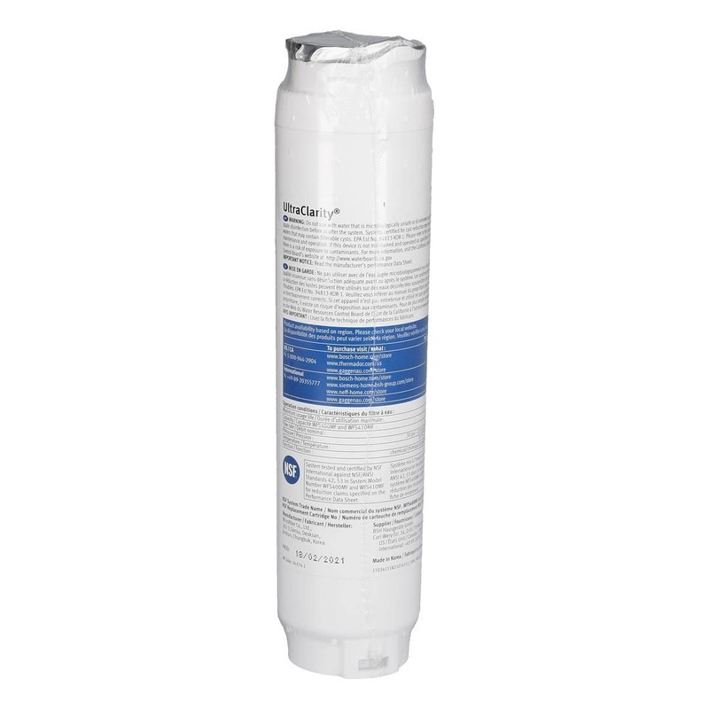 Water FILTER Ultra Clarity 11034151 11028820 Bosch Siemens Neff Gaggenau