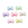 DanLingJewelry 100Pcs Opaque Acrylic Bow Beads Colorful Bowknot Tie Beads