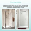 Shuisen Shower Door Pivot Block with 3/4" Pin for Framed