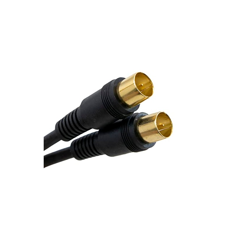 Maxar Electric Antenna Cable 3C Black Ends Straight Plug 1m