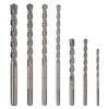 COMOWARE Concrete Drill Bit Set 7pcs, 3/16"-1/2", Masonry Drill Bit