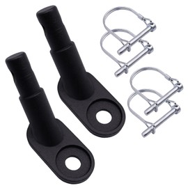 pangutheos Pack of 2 Bicycle Trailer Coupler, Adapter Bicycle Trailer Equipped with 4 D-type Locking Pins Towing Hitch Bicycle Trailer for Pushchairs and Bicycles (Normal Style)