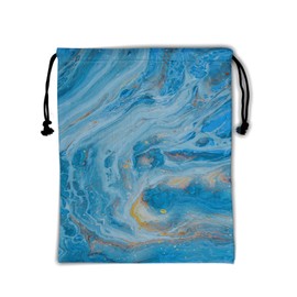Bolsas de agarre de mármol para gimnasia, textura rosa y morada, bolsa de agarre para niñas, para gimnastas, pinceles, colores, bolsa con cordón, bolsas de gimnasio, azul Marble, 9.25" x 12"