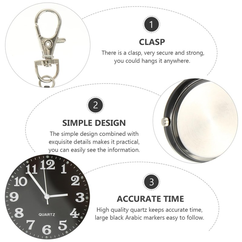 Sosoport 2 Pcs Pocket Watch Wrist Alloy Miss Quartz Watches