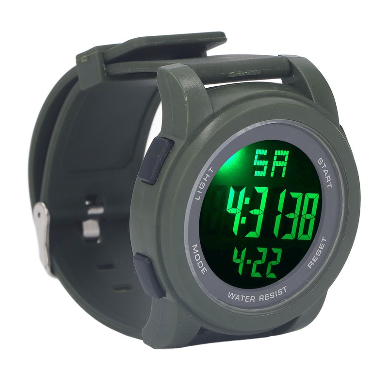 Digital Sports Watch Multifunctional Large Display Luminous 5Bar Waterproof Swimming