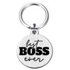 BAZLJY Boss Day Gifts - Best Boss Ever Keychain -