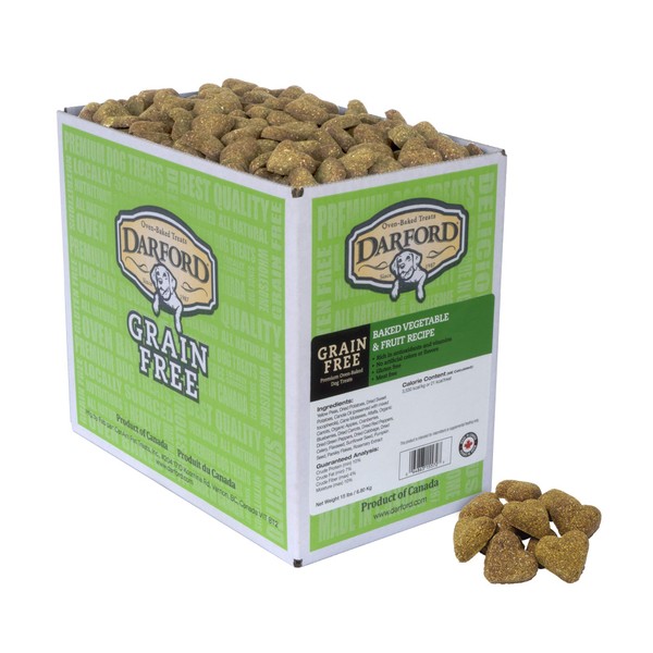 Grain Free Vegetable & Fruit Recipe Dog Treats, 15 lb