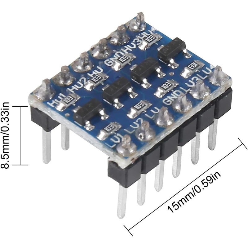 6pcs PRE-SOLDERED 4 Channels IIC I2C Logic Level Converter Bi-Directional