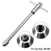TA-VIGOR Adjustable T-Handle Ratchet Tap Wrench for Metric M3-M8, Reversible
