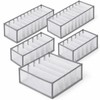 5-Pack Foldable Drawer Organizers for Underwear & Bras – Lightweight