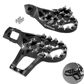 NICECNC Motorcycle Footrests Foot Pegs Compatible with KTM 125-500 XC SX XCF SXF 2023-24 125-500 EXC EXCF XCW 2024,Compatible with Husqvarna 125-450 FC FX TX TC 2023-24 125-501 TE FE 2024,See fitment