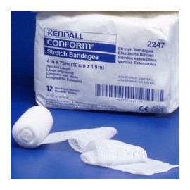 Conform Stretch Bandage - 1" x 75", Sterile, Soft Pouch - - Box of 12