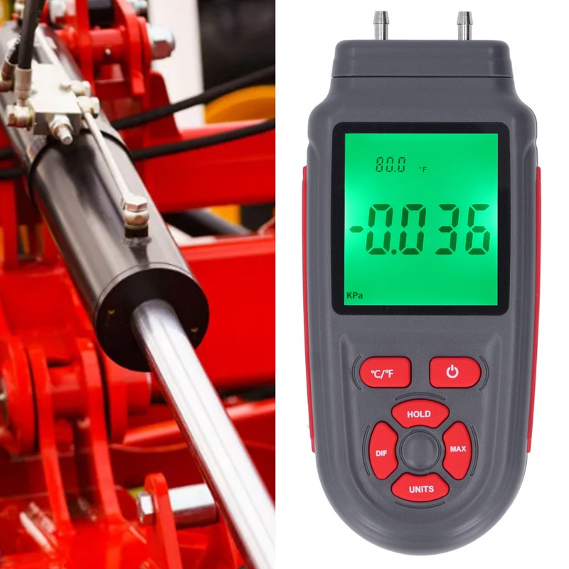 Digital Manometer ABS Shell Handheld High Accuracy HD Display Screen