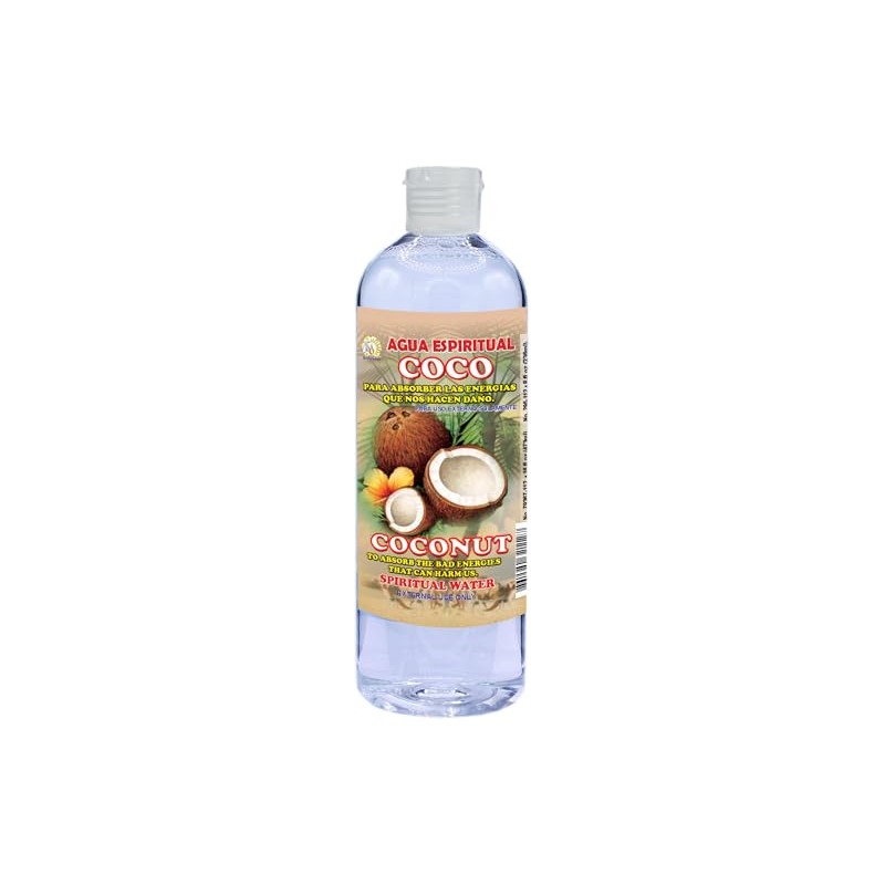 MISTIC 1 BOTTLE COCONUT SPIRITUAL WATER-COCO AGUA ESPIRITUAL 16 OZ.-MAGICK