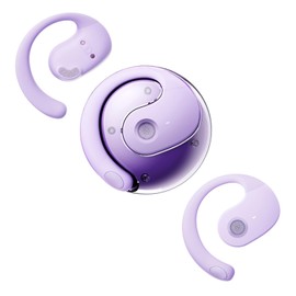 Out of Ear Open Ear Headphones Outside The Ear Wireless Ear Hanging Bluetooth Headset Over The Ear Open Ear Buds Earbuds Outside The Ear Headphones Bone Air Conduction Earbuds Purple
