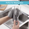 HOMEXCEL Grey Cleaning Rags 5 Pack, Highly Absorbent Microfiber Cleaning