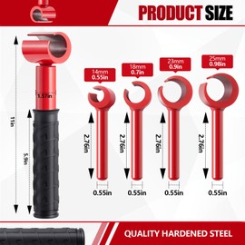 Yaocom Hinge Gap Adjustment Wrench Set 14, 18, 23, 25 mm Door Henge Gap Wrench Set Adjusting Door Hinge Adjustment Tool for Cabinet Alignment Installation Precision Improvement