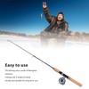 QANYEGN 65cm Ice Fishing Rod, Ice Fishing Rod and Reel