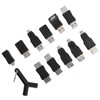 12Pcs USB2.0 Adapter 3.5mm 2 in 1 Audio Adapter Converter